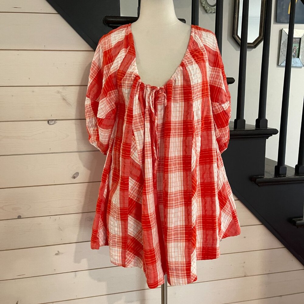 071 Free People Bop Around Romper NWOT Oversized Size XS - Picture 8 of 8